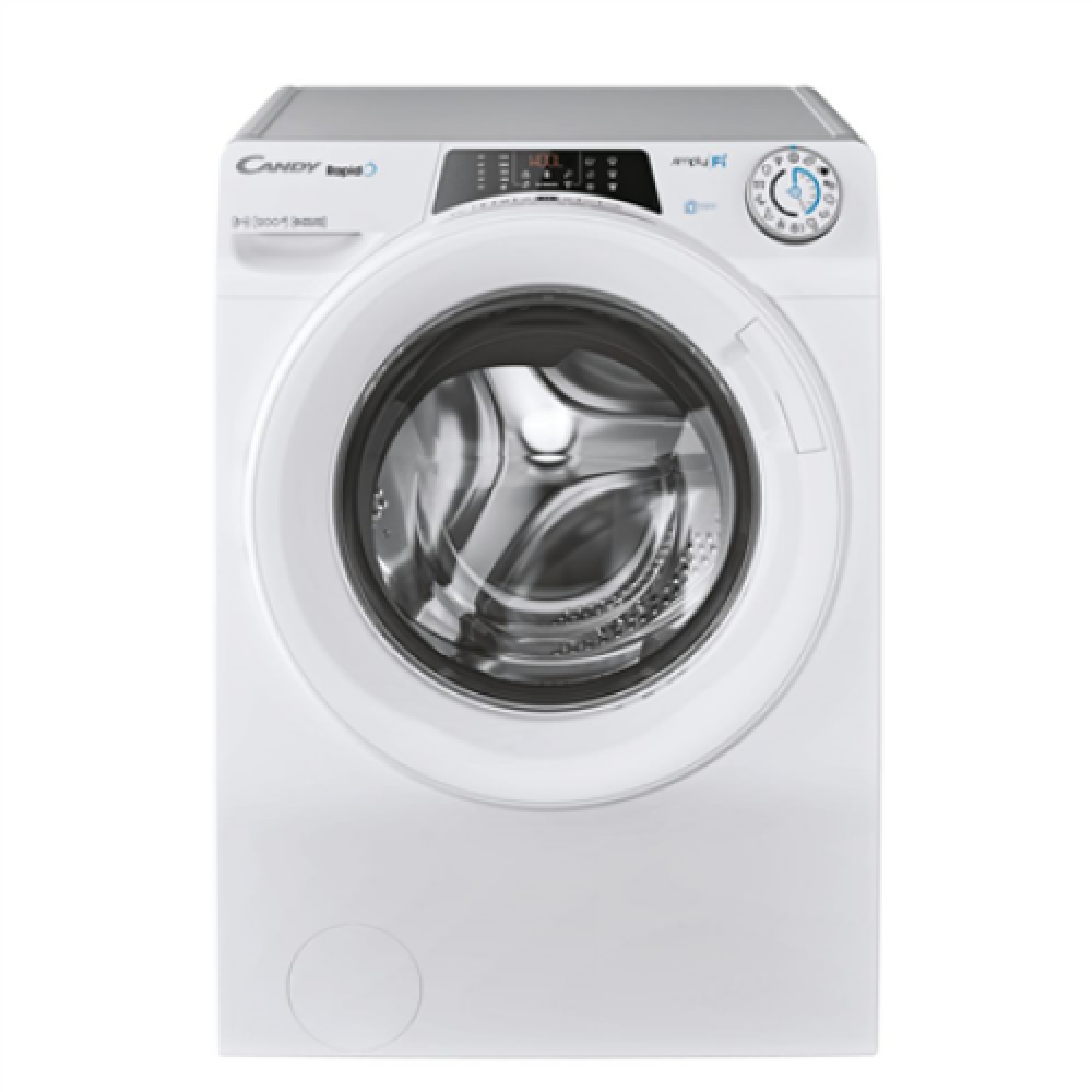 Candy Washing Machine RO 1284DWME/1-S Energy efficiency class A Front loading Washing capacity 8 kg 1200 RPM Depth 53 cm Width 60 cm Display TFT Steam function Wi-Fi White
