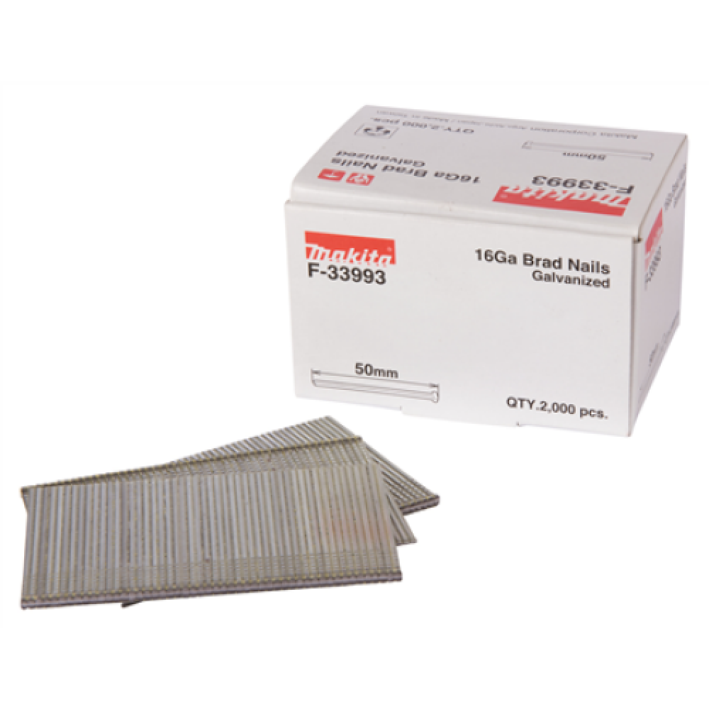 Makita Studs 16Ga 1.6 x 50mm, 2000vnt. , F-33993_MAK