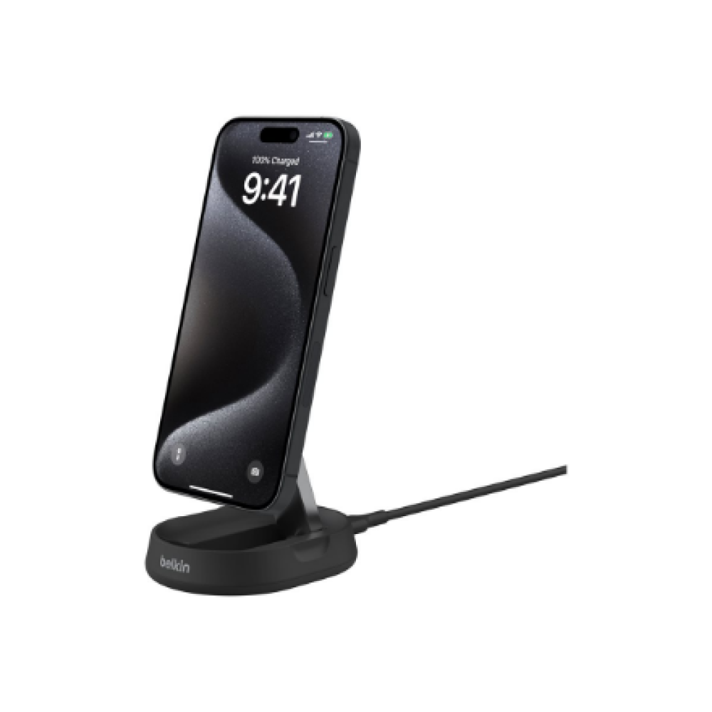Belkin , Adjustable Wireless Magnetic Charging Station with Qi2 (15W) , WIA008vfBK