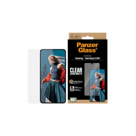 PanzerGlass Screen Protector Samsung New Galaxy S26 , Ultra-Wide Fit w. EasyAligner , PanzerGlass