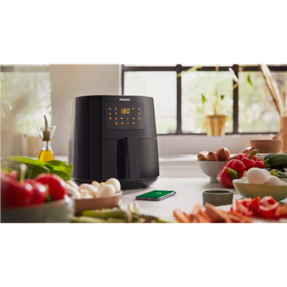 Philips , Airfryer Connected , HD9255/60 , Power 1400 W , Capacity 4.1 L , Rapid Air technology , Grey