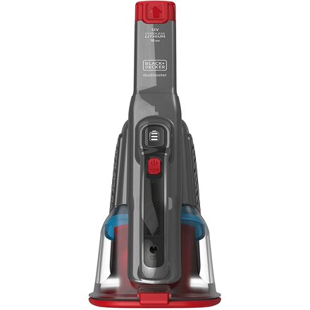 BLACK & DECKER Vacuum Cleaner , BHHV315B-QW , Cordless operating , Handstick , 12 V , Gray/Red