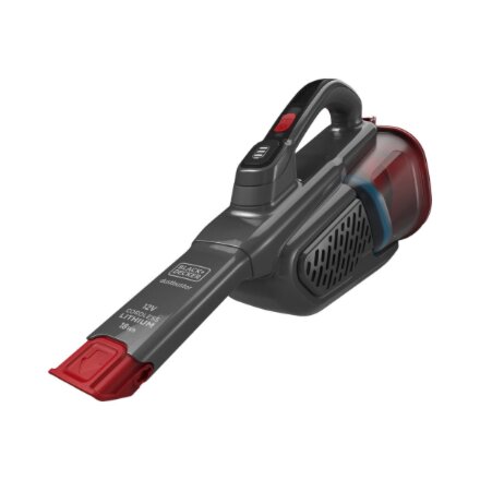 BLACK & DECKER Vacuum Cleaner , BHHV315B-QW , Cordless operating , Handstick , 12 V , Gray/Red