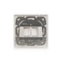 Digitus , Wallplate for Keystone Modules, German type, middle plate 50x50 mm, frame 80x80 mm , DN-93801-1