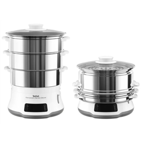 TEFAL Steamer Pot , VC502D10 , 0.7 L , Number of programs 8 , White/Stainless Steel