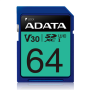 ADATA , Premier Pro , UHS-I , 64 GB , SDXC , Flash memory class 10