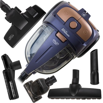 Adler Cyclone Vacuum Cleaner , AD 7076 , Bagless , Power 3000 W , Dust capacity 3.5 L , Violet
