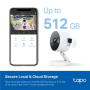 TP-LINK , Wi-Fi Home Security Camera , Tapo C120 , 24 month(s) , Compact , 4 MP , 3.17mm , IP66 , H.264 , MicroSD Up to 512 GB