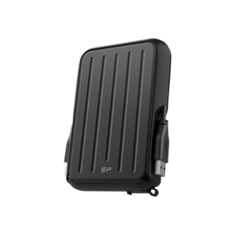Silicon Power Portable Hard Drive , Armor A66 , 4000 GB , USB 3.2 Gen 1 , Black