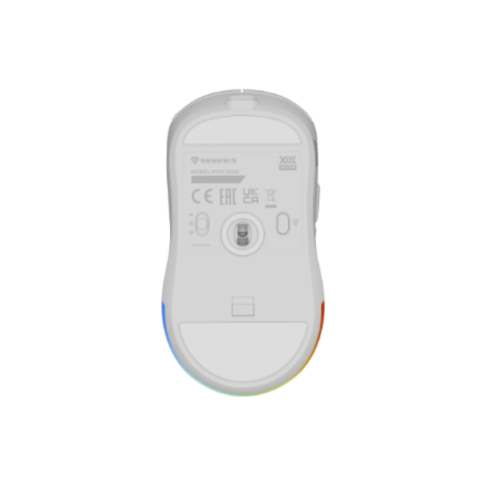Genesis Zircon XIII Custom , Gaming Mouse , Wireless , 2.4 GHz, USB , White