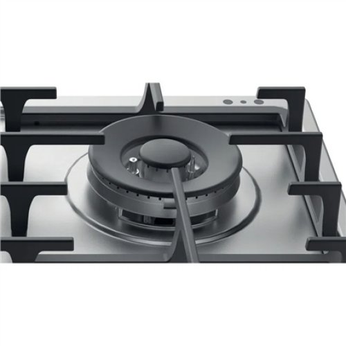 Hotpoint , PPH 60G DF/IX , Hob , Gas , Number of burners/cooking zones 4 , Rotary knobs , Stainless steel