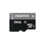 ADATA , Premier UHS-I , 64 GB , MicroSDXC , Flash memory class 10 , SD adapter
