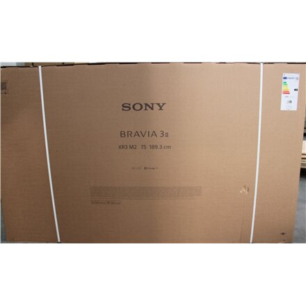 SALE OUT. Sony K75XR35M2 Bravia 7 75 (189cm) 4K Ultra HD Smart Google Mini LED TV , SALE OUT. Sony , TV , K-75XR35M2 Bravia 3 II , 75 , Smart TV , Google TV , UHD , Black , DAMAGED PACKAGING