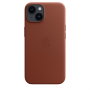 Apple , 14 Leather Case with MagSafe , Case with MagSafe , Apple , iPhone 14 , Leather , Umber