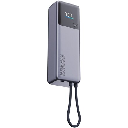 Xiaomi 165W Power Bank (Integrated Cable) , 10000 mAh , USB-C , Gray