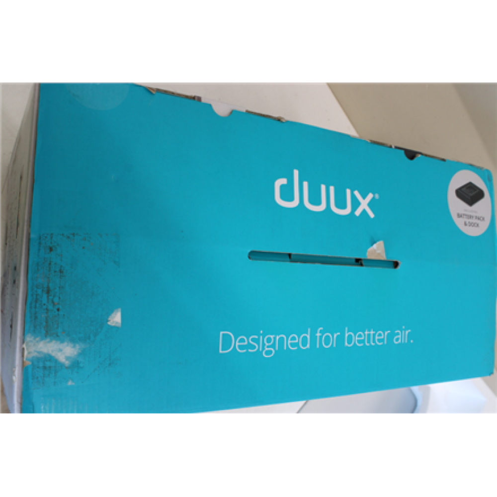 SALE OUT. Duux Whisper Flex Smart Fan with Battery Pack, Black , Duux , Smart Fan , Whisper Flex Smart Black with Battery Pack , Stand Fan , PACKAGE DAMAGED, MISSING SCREW (17) , Black , Diameter 34 cm , Number of speeds 26 , Oscillation , 2-22 W , Yes , 