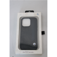 SALE OUT. BMW BMHCP14L22RBDK case iPhone 14 Pro 6.1 black/black hardcase Leather Blue Dots DIRTY PACKAGING , BMW DIRTY PACKAGING