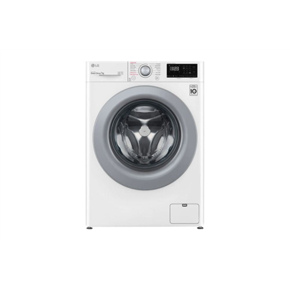 LG , Washing Mashine , F2WV3S7N3E , Energy efficiency class D , Front loading , Washing capacity 7 kg , 1200 RPM , Depth 48 cm , Width 60 cm , Display , LED , Direct drive , White