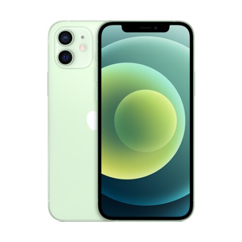 Apple , iPhone 12 , Green , 6.1 , XDR OLED , 2532 x 1170 pixels , Apple , A14 Bionic , Internal RAM 4 GB , 64 GB , Single SIM , Nano-SIM and eSIM , 3G , 4G , Main camera Dual 12+12 MP , Secondary camera 12 MP , iOS , 14 , 2815 mAh