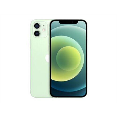 Apple , iPhone 12 , Green , 6.1 , XDR OLED , 2532 x 1170 pixels , Apple , A14 Bionic , Internal RAM 4 GB , 64 GB , Single SIM , Nano-SIM and eSIM , 3G , 4G , Main camera Dual 12+12 MP , Secondary camera 12 MP , iOS , 14 , 2815 mAh