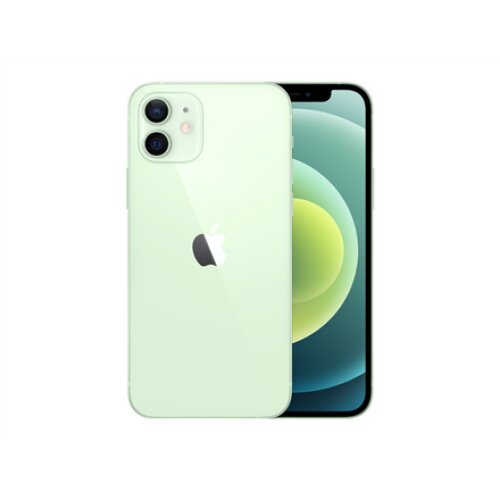 Apple , iPhone 12 , Green , 6.1 , XDR OLED , 2532 x 1170 pixels , Apple , A14 Bionic , Internal RAM 4 GB , 64 GB , Single SIM , Nano-SIM and eSIM , 3G , 4G , Main camera Dual 12+12 MP , Secondary camera 12 MP , iOS , 14 , 2815 mAh