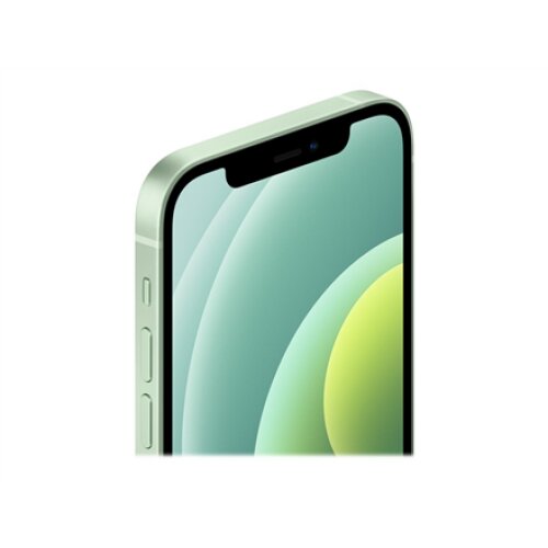 Apple , iPhone 12 , Green , 6.1 , XDR OLED , 2532 x 1170 pixels , Apple , A14 Bionic , Internal RAM 4 GB , 64 GB , Single SIM , Nano-SIM and eSIM , 3G , 4G , Main camera Dual 12+12 MP , Secondary camera 12 MP , iOS , 14 , 2815 mAh
