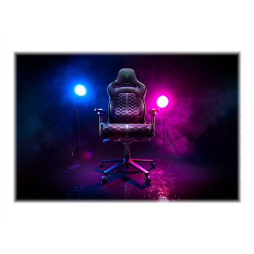 Razer Ergonomic Gaming Chair Enki EPU Synthetic Leather; Steel; Aluminium , Black/Green