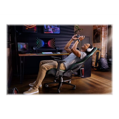Razer Ergonomic Gaming Chair Enki EPU Synthetic Leather; Steel; Aluminium , Black/Green