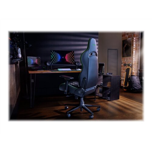 Razer Ergonomic Gaming Chair Enki EPU Synthetic Leather; Steel; Aluminium , Black/Green