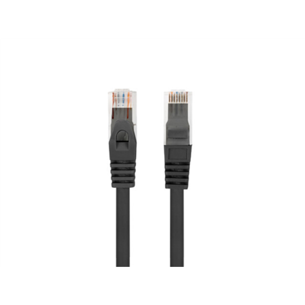 Lanberg Patchcord Cat.6 UTP LSZH CU , PCU6-10CU-0050-BK , 0.5 m