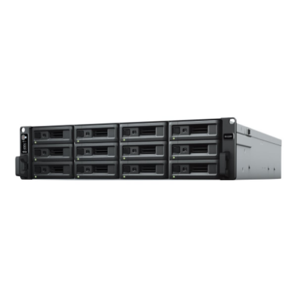 Synology 12-bay capacity expansion units 12x3.5 Hot-Swap , RX1223RP , 2 , 100V to 240V AC , Black
