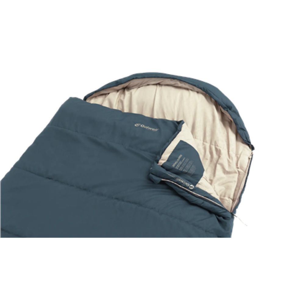 Outwell Campion Lux XL , Sleeping Bag , 225 x 105 cm , -16 to 5 °C , 2 way open - auto lock, L-shape