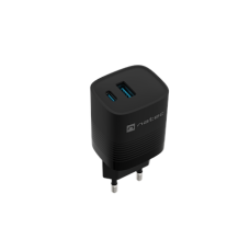 Natec Ribera USB Charger, 1x USB-A, 1x USB-C, 300 W , NUC-2141