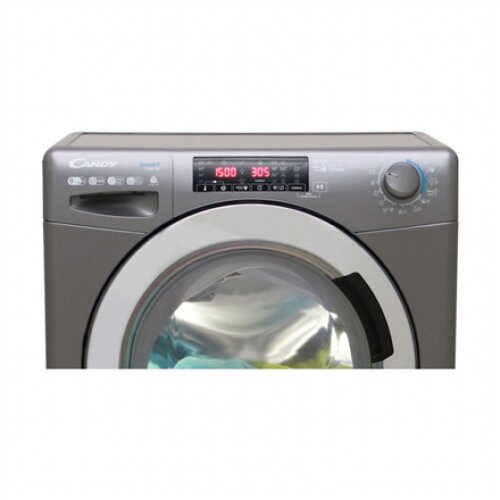 Candy , Washing Machine with Dryer , CSWS596TWMCRE-S , Energy efficiency class A , Front loading , Washing capacity 9 kg , 1500 RPM , Depth 58 cm , Width 60 cm , LCD , Drying system , Drying capacity 6 kg , Steam function , Near Field Communication (NFC)