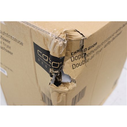 SALE OUT. Caso 03189 DuoTower Double Air Fryer, Total capacity 12.4 L, Black , Caso Double Air Fryer , AirFry DuoTower , Capacity 12.4 L , Black , DAMAGED PACKAGING , 24 month(s)