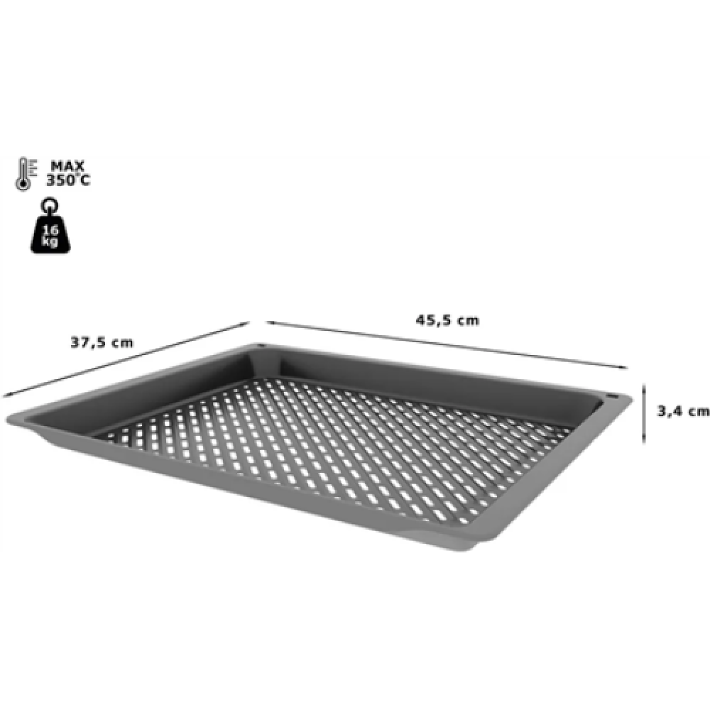 Bosch , Air Fry and Grill tray, 34 x 455 x 375 mm , HEZ629070 , Anthracite