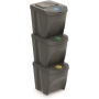 Prosperplast Sortibox 3 x 20 L Waste Separation System Waste Bin