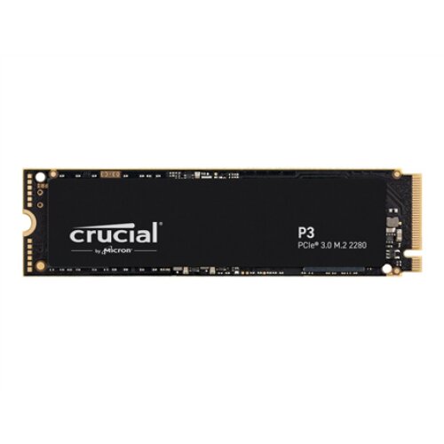 Crucial , SSD , P3 Plus , 500 GB , SSD form factor M.2 2280 , SSD interface PCIe NVMe Gen 3 , Read speed 3500 MB/s , Write speed 1900 MB/s
