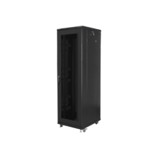 Lanberg Rack cabinet 19 free-standing 42U/600x800 (flat pack) with mesh door, black , Lanberg