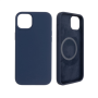 Fixed , MagFlow with MagSafe support , Back cover , Apple , iPhone 14 Plus , Liquid silicon , Blue