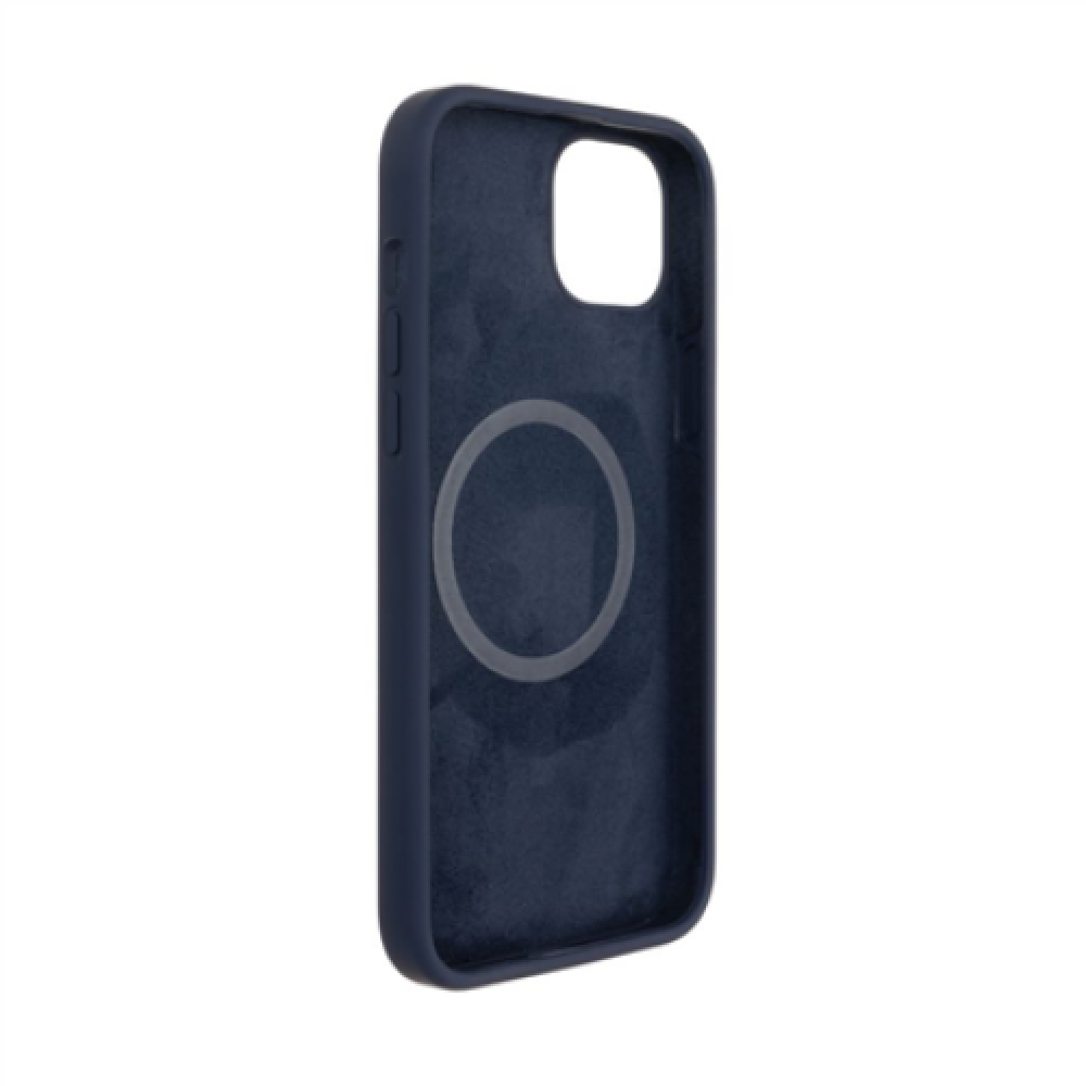 Fixed , MagFlow with MagSafe support , Back cover , Apple , iPhone 14 Plus , Liquid silicon , Blue