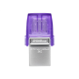 Kingston , DataTraveler , DT Micro Duo 3C , 256 GB , USB Type-C and Type-A , Purple