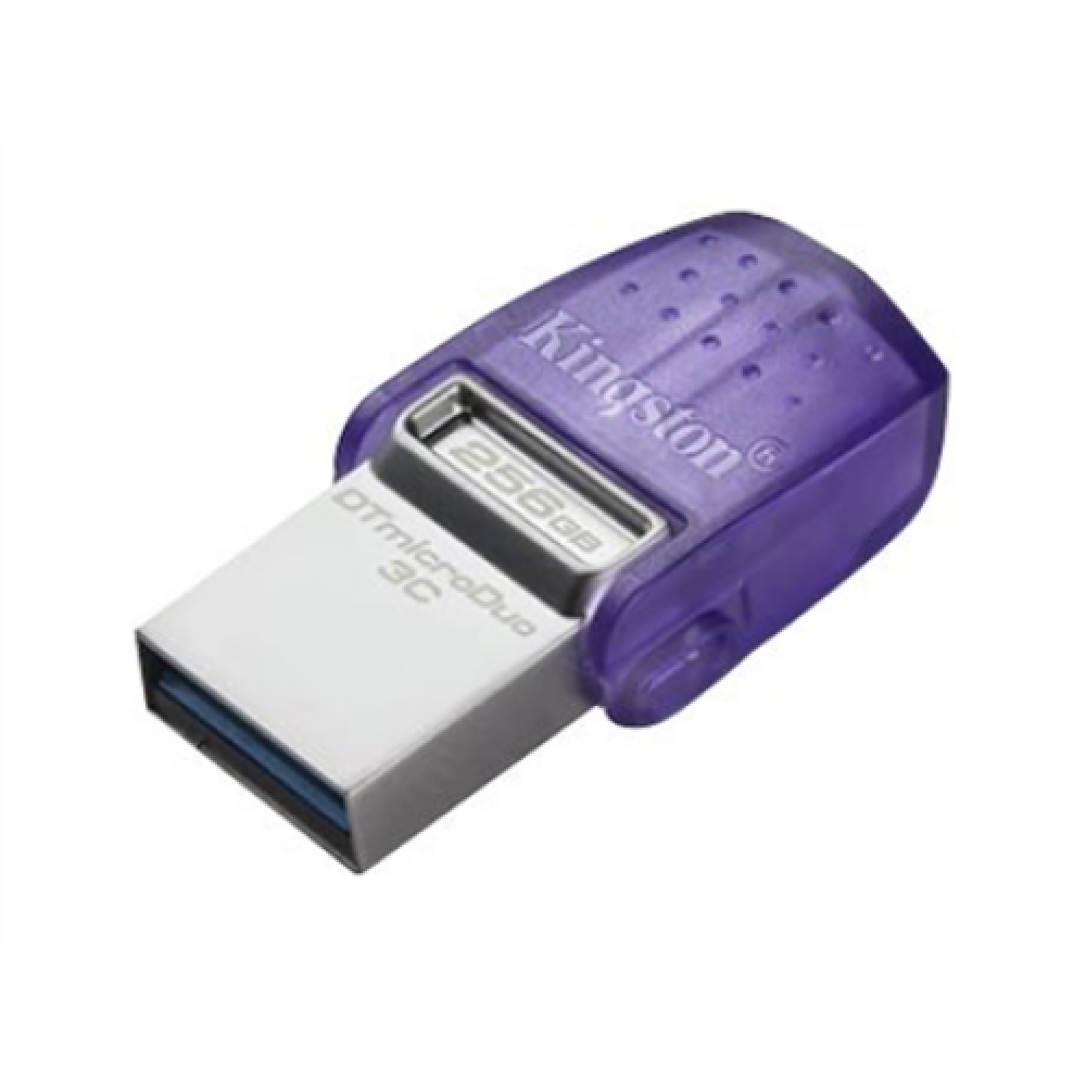Kingston , DataTraveler , DT Micro Duo 3C , 256 GB , USB Type-C and Type-A , Purple