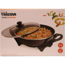 SALE OUT. Tristar PZ-9130 Electric Wok, Black , SALE OUT. , Tristar Electric Wok , PZ-9130 , 1500 W , Stainless steel , 4.5 L , Black , DAMAGED PACKAGING, SCRATCHED HANDLE