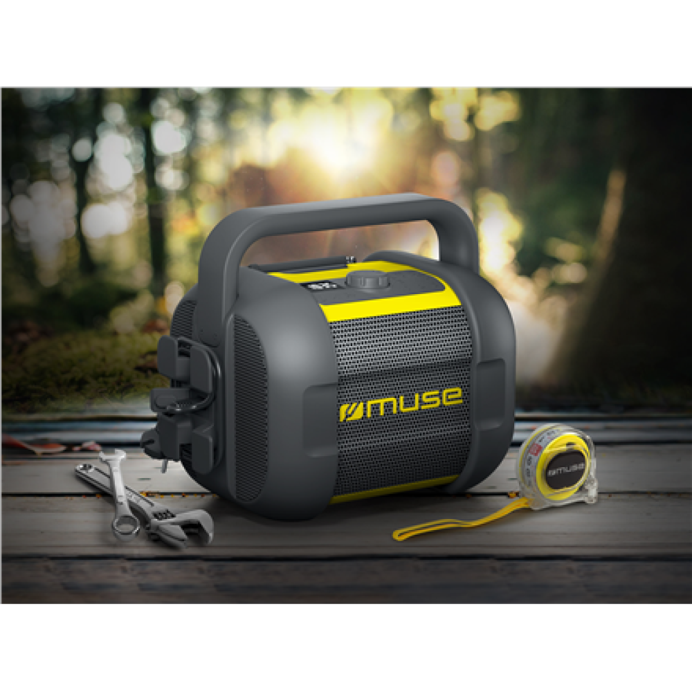 Muse , Jobsite Bluetooth Radio , M-968 BTY , 40 W , Bluetooth , NFC features