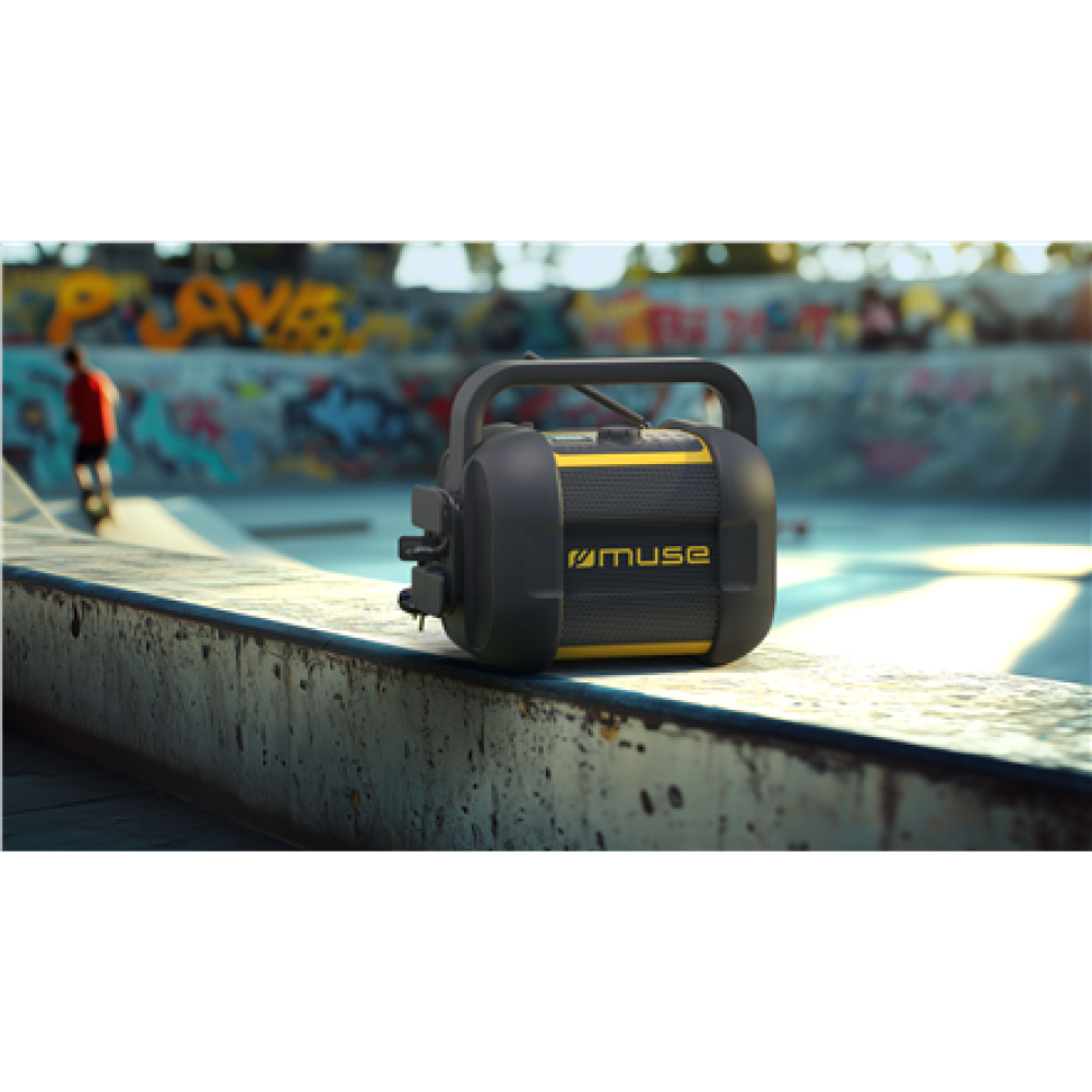 Muse , Jobsite Bluetooth Radio , M-968 BTY , 40 W , Bluetooth , NFC features