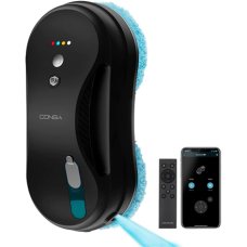 Cecotec Window Cleaning Robot , Conga Windroid 890 SprayWater Smart Connected T , Corded , Black
