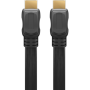 Goobay , Black , HDMI male (type A) , HDMI (type A) , High Speed HDMI Flat Cable with Ethernet , HDMI to HDMI , 2 m