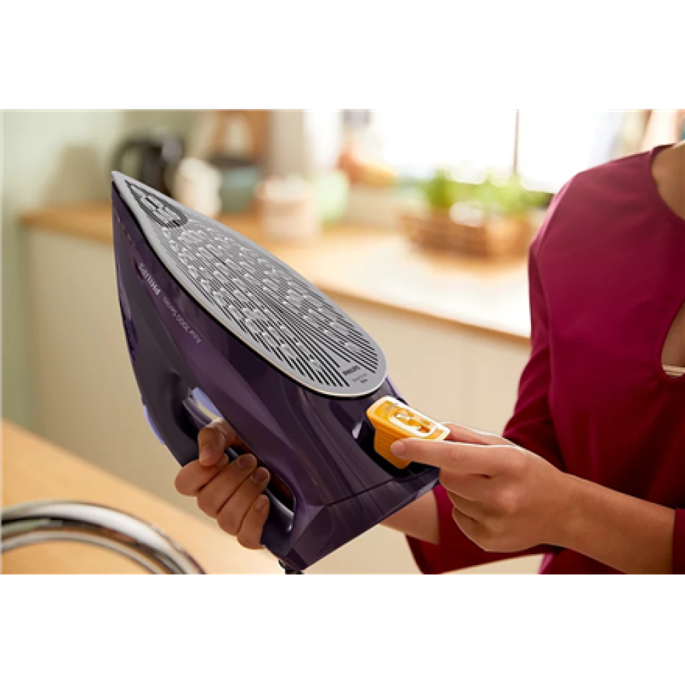 Philips , DST7051/30 7000 Series , Steam Iron , 2800 W , Water tank capacity 300 ml , Continuous steam 50 g/min , Dark purple , Steam boost performance 250 g/min