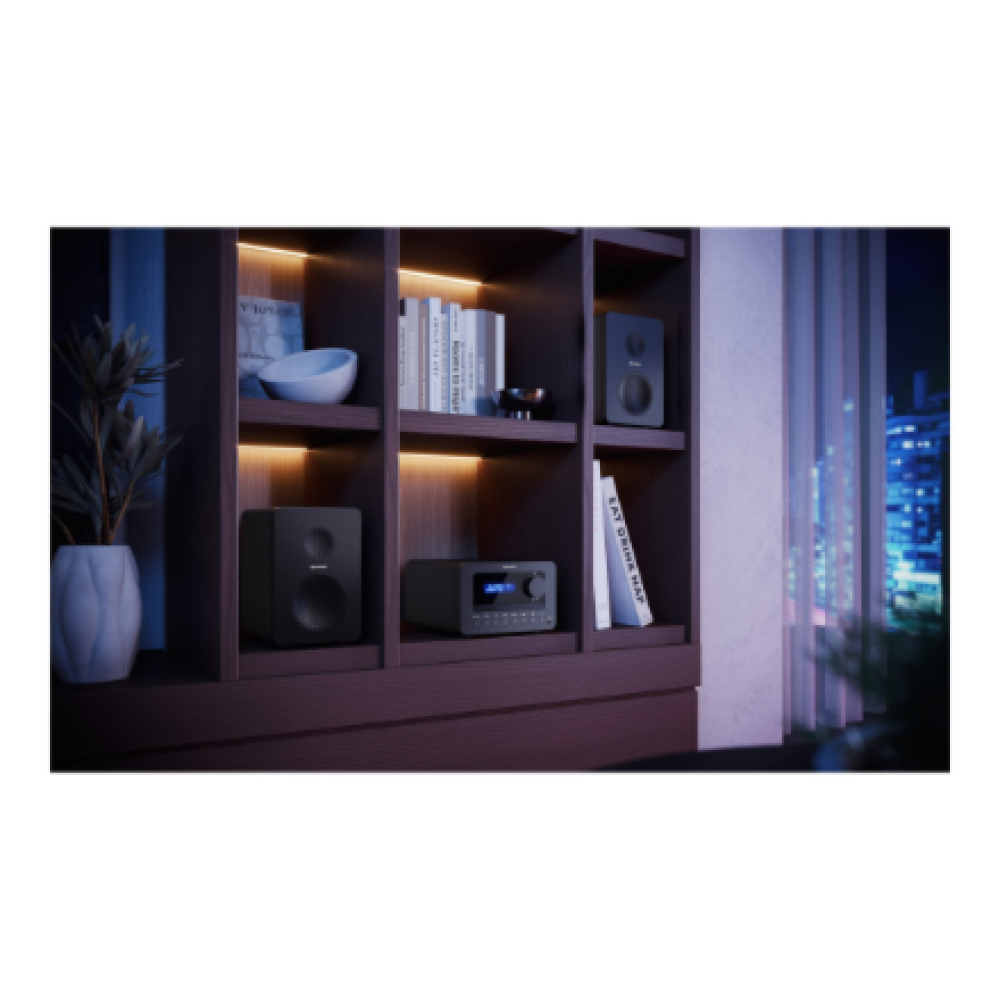 Sharp TOKYO FM Hi-Fi Micro System , XL-B514(BK) , AUX in , Bluetooth , CD player , FM radio